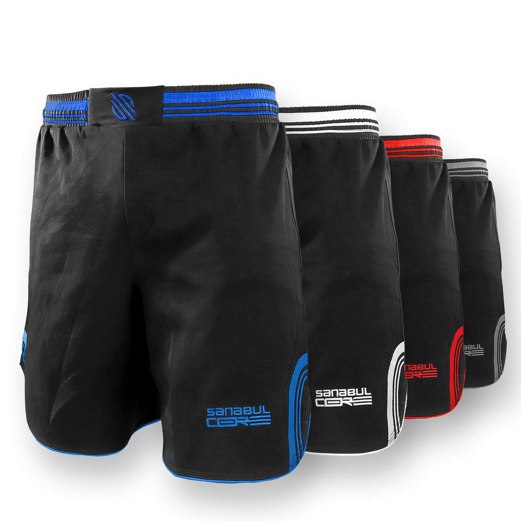 Sanabul Core MMA Shorts for Men, Boxing No Gi Jiu Jitsu Grappling BJJ Shorts