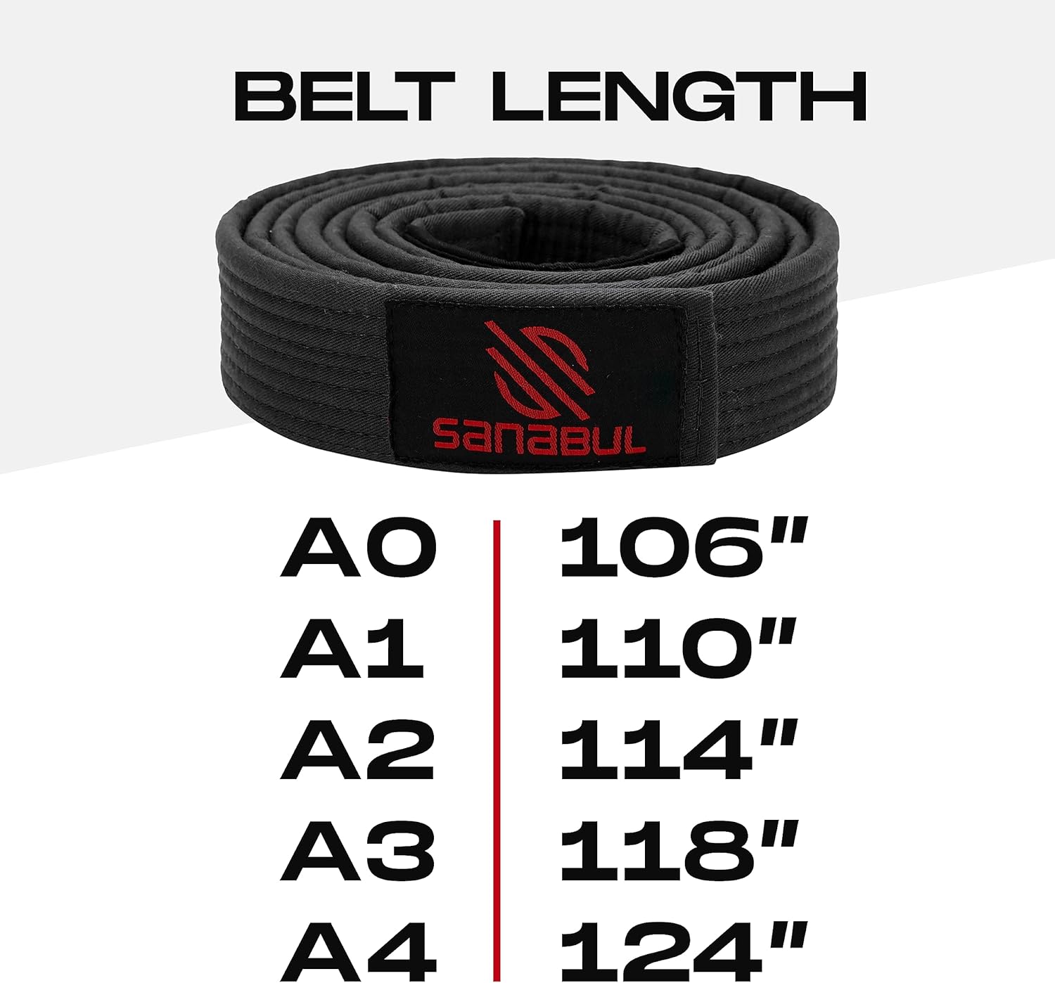 Sanabul BJJ Belt for Men & Women - Brazilian Jiu Jitsu With Ranking Stripes Sleeve Bar - Kids Gi Belt