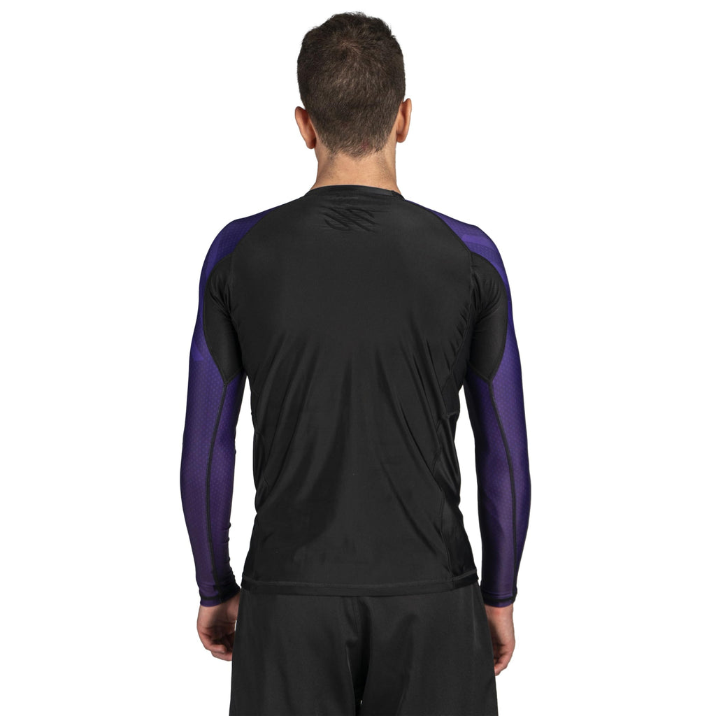 Sanabul Essential Long Sleeve Compression Training Rash Guard for MMA BJJ Wrestling Grappling and No Gi Jiu Jitsu rashguard