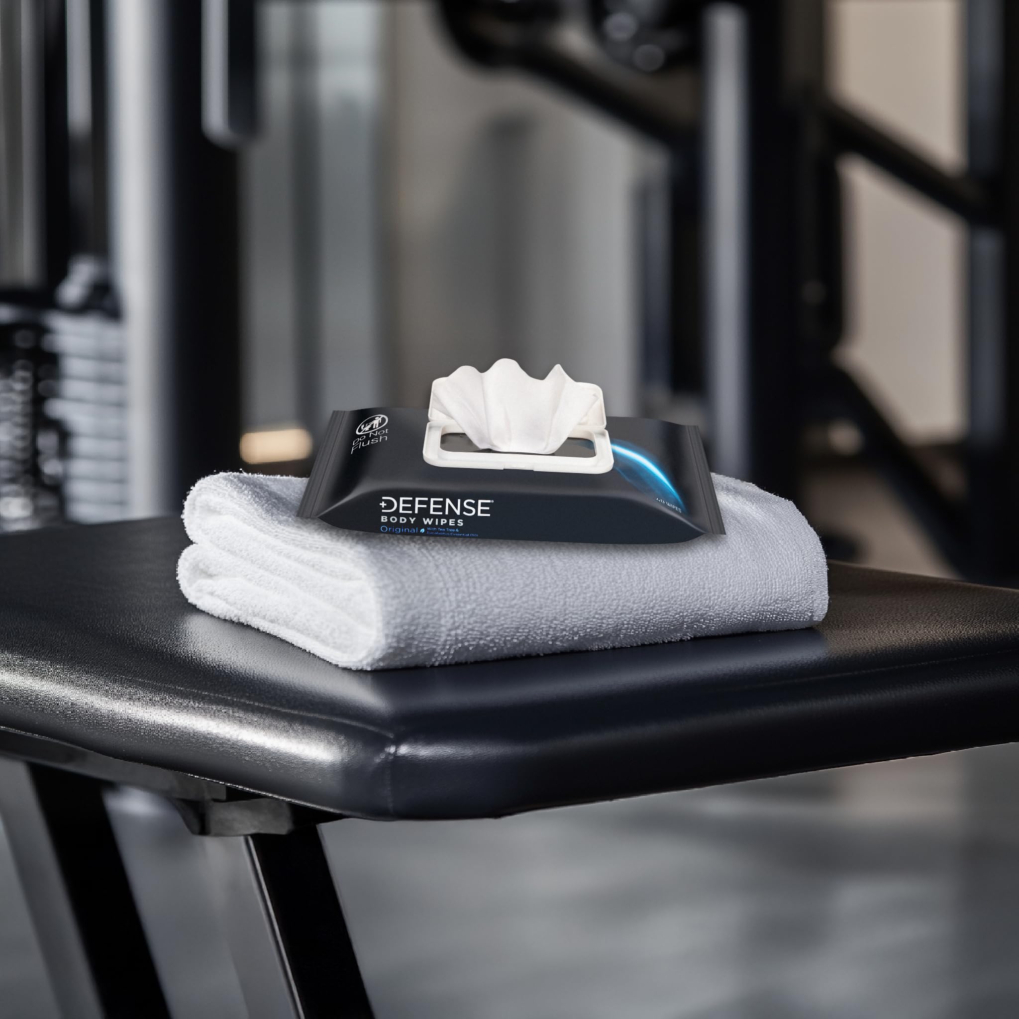 Defense Soap All Natural Body Wipes with Tea Tree Oil | Wrestling, Combat, Camping, Gym, Post Workout Shower Wipes for Men and Women. 40 Count