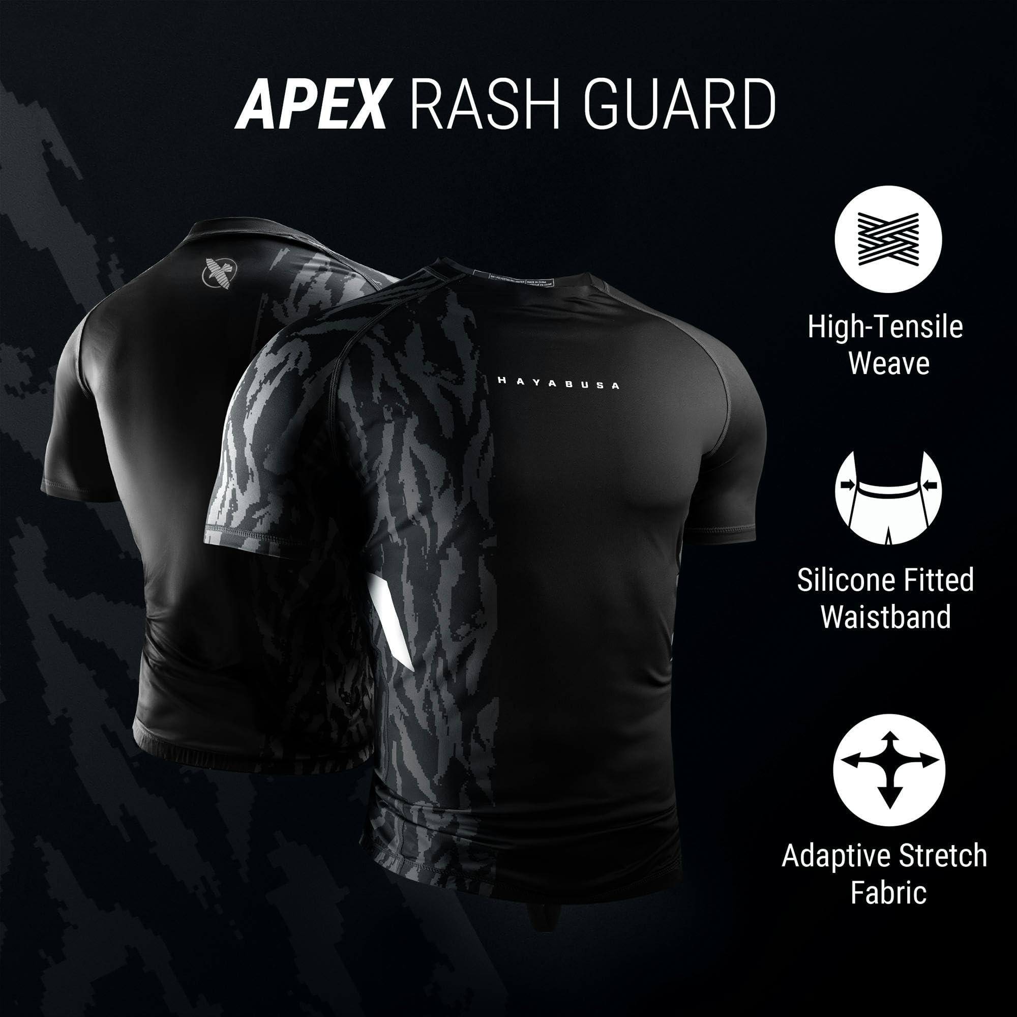 Hayabusa Apex Rash Guard for Men Short Sleeve