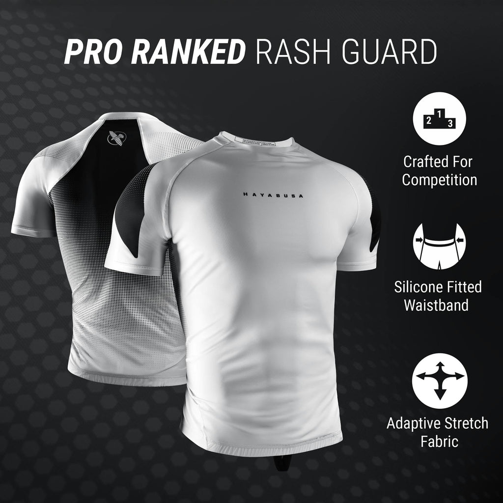Hayabusa Men's Pro Ranked Short Sleeve BJJ Rash Guard