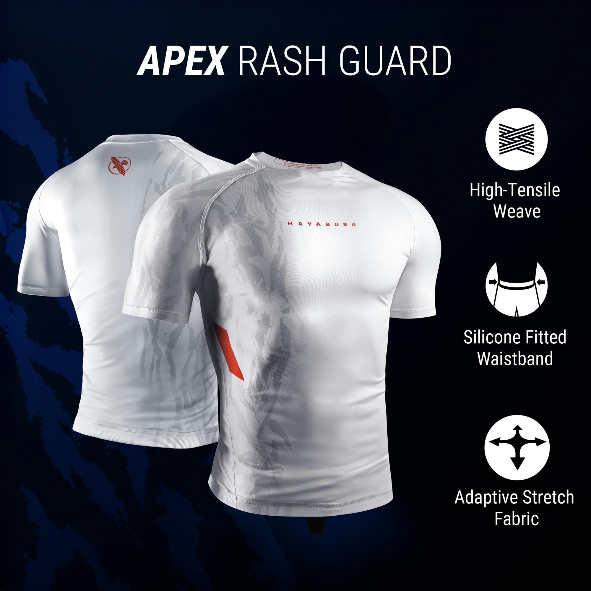 Hayabusa Apex Rash Guard for Men Short Sleeve