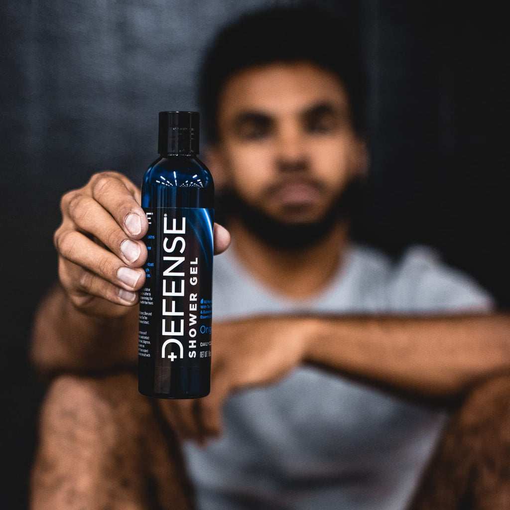 Defense Soap Tea Tree Body Wash | All Natural Organic Shower Soap for Athletes | Odor Control & Skin Fungal Protection for Sports, Post Workout & Recovery - 32 oz