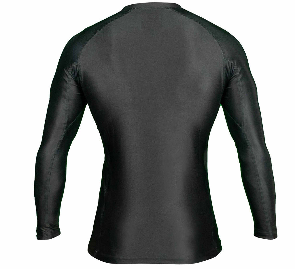 FUJI Baseline Ranked Long Sleeve Jiu Jitsu Rashguard, BJJ Rashguard for Men and Women