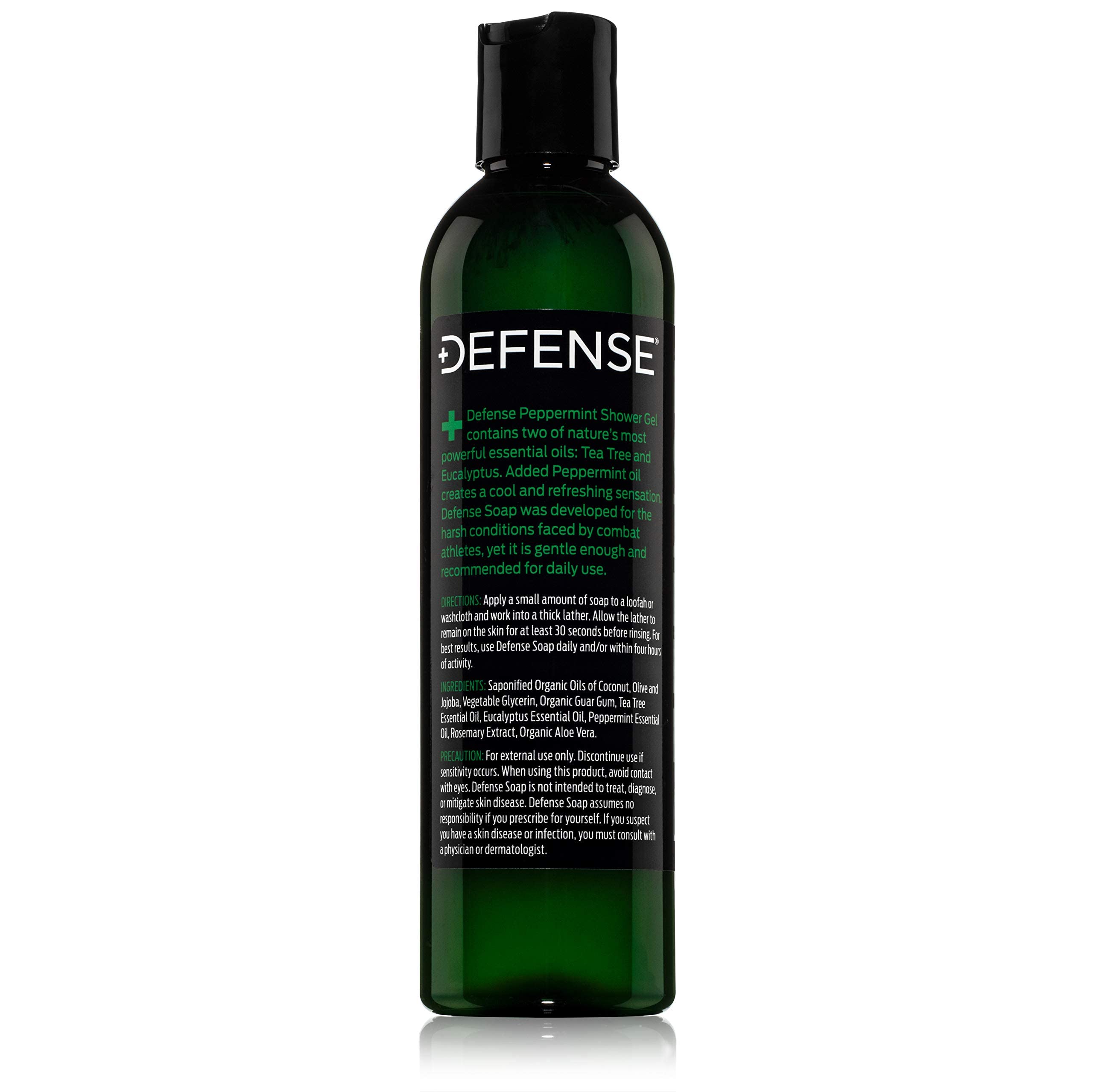 Defense Soap Tea Tree Body Wash | All Natural Organic Shower Soap for Athletes | Odor Control & Skin Fungal Protection for Sports, Post Workout & Recovery - 32 oz
