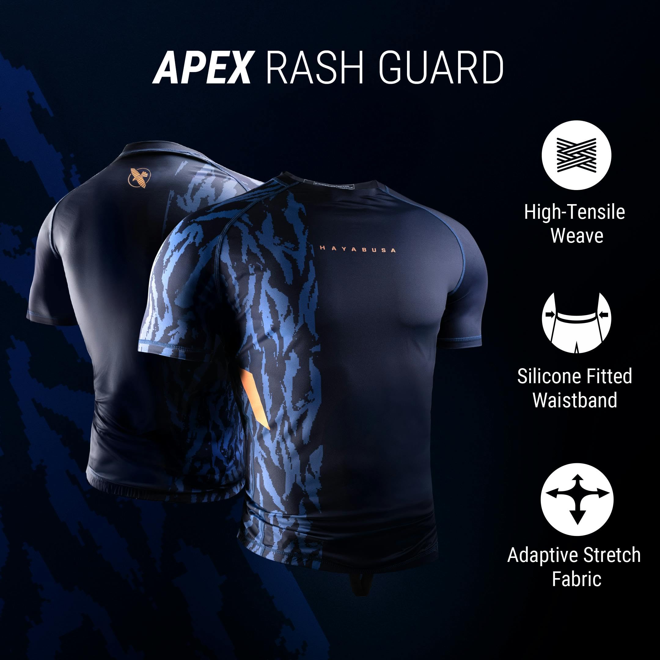 Hayabusa Apex Rash Guard for Men Short Sleeve