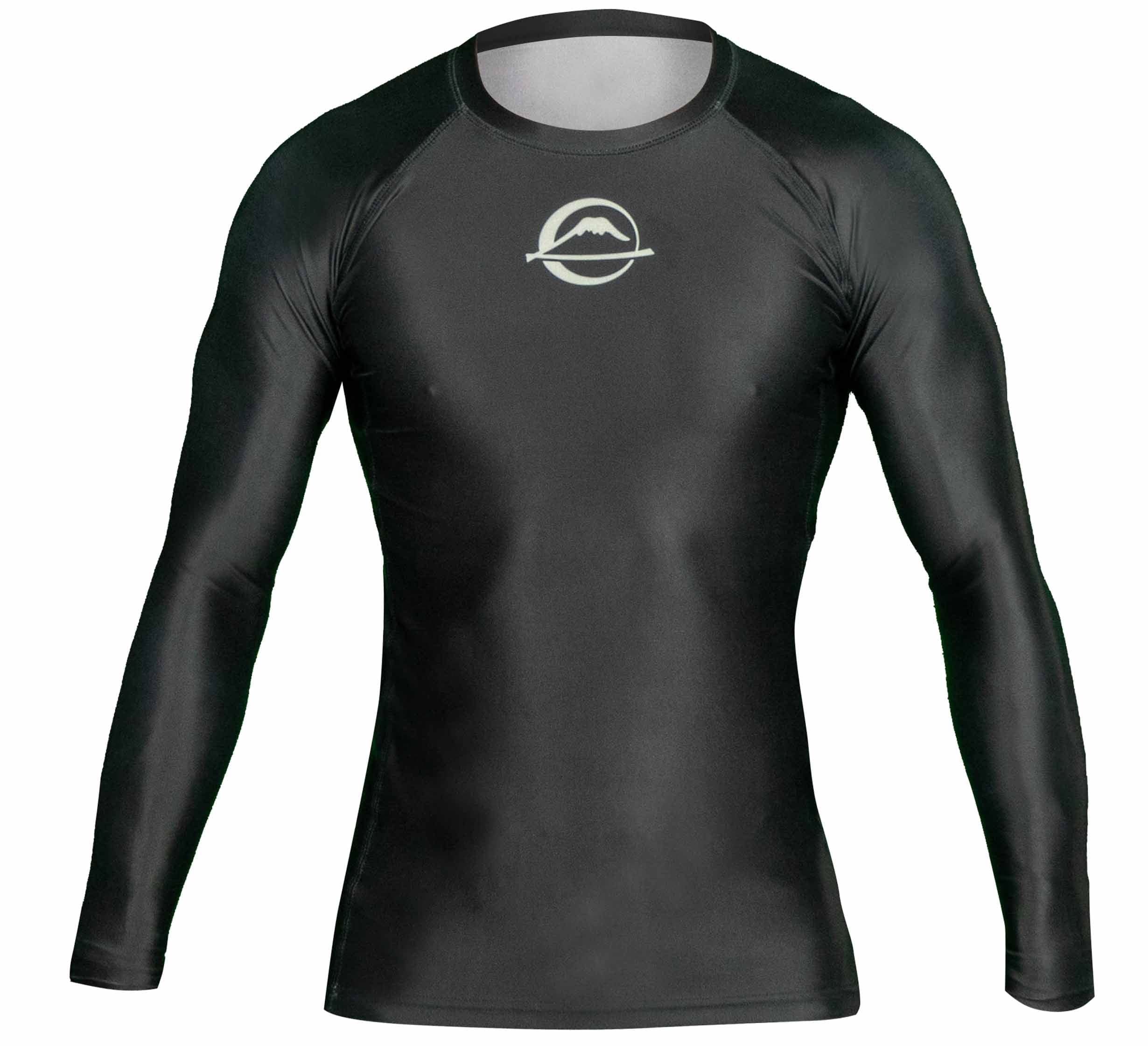 FUJI Baseline Ranked Long Sleeve Jiu Jitsu Rashguard, BJJ Rashguard for Men and Women