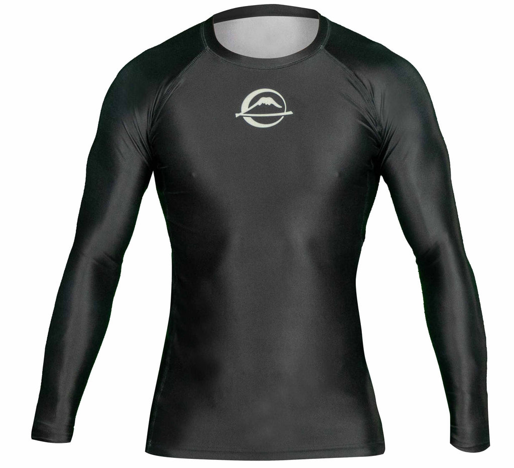 FUJI Baseline Ranked Long Sleeve Jiu Jitsu Rashguard, BJJ Rashguard for Men and Women