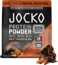 Jocko Fuel Mölk Whey Protein Powder 22g Low Sugar Monk Fruit Blend - Muscle Recovery & Growth, Packaging May Vary (25 Servings, Chocolate Peanut Butter)