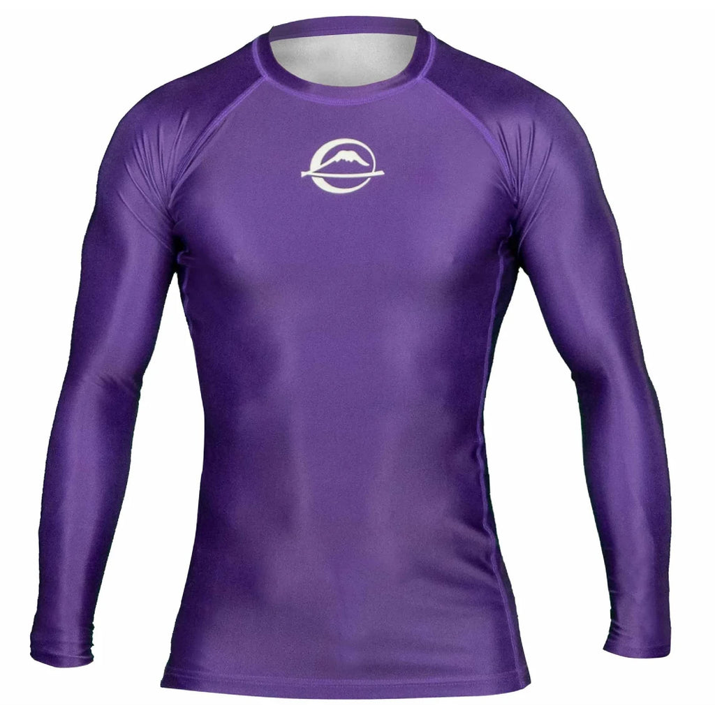 FUJI Baseline Ranked Long Sleeve Jiu Jitsu Rashguard, BJJ Rashguard for Men and Women