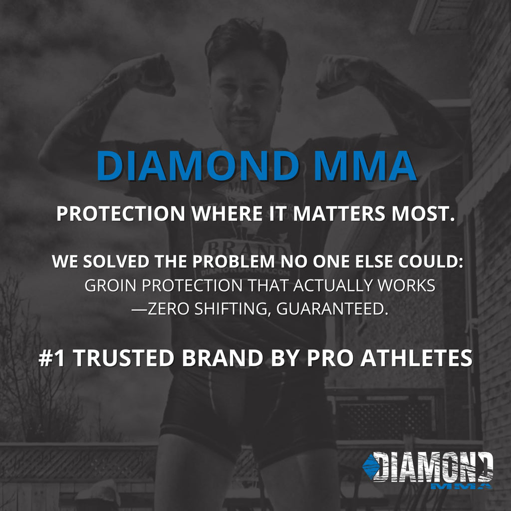 Diamond MMA Compression Jock Short with Built-in Jock Strap & Athletic Cup Groin Protection System