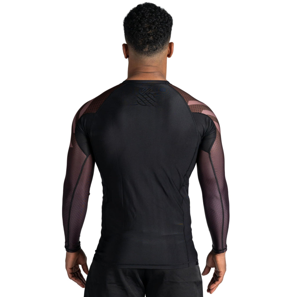 Sanabul Essential Long Sleeve Compression Training Rash Guard for MMA BJJ Wrestling Grappling and No Gi Jiu Jitsu rashguard