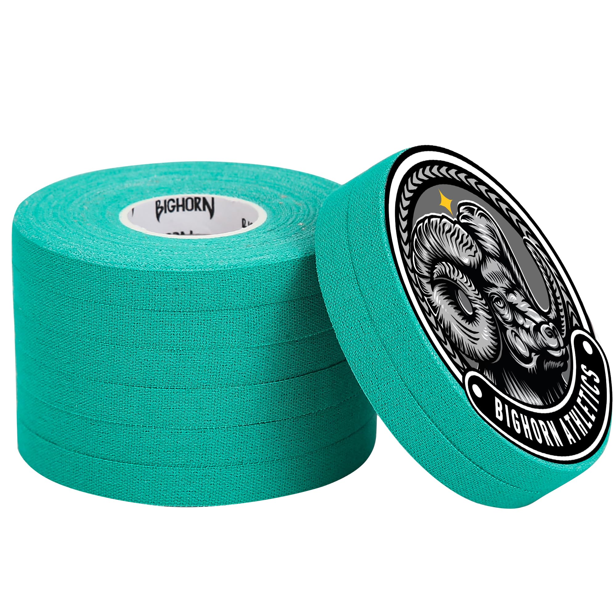 Bighorn Athletics Jiu Jitsu Finger Tape | Residue-Free Athletic Finger Tape for Sports & Injuries: Rock Climbing, Volleyball, Football, Basketball, Hands & Toes | 0.3-Inch x 45-feet, 8-Rolls, Black