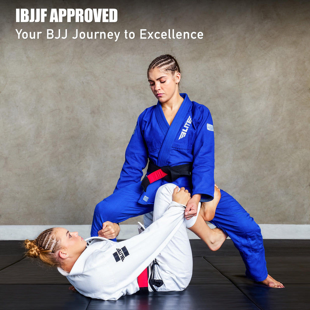 Elite Sports Ultra-Light Women's BJJ GI - IBJJF Jiu-Jitsu GI for Girls and women (See Special Sizing Guide)