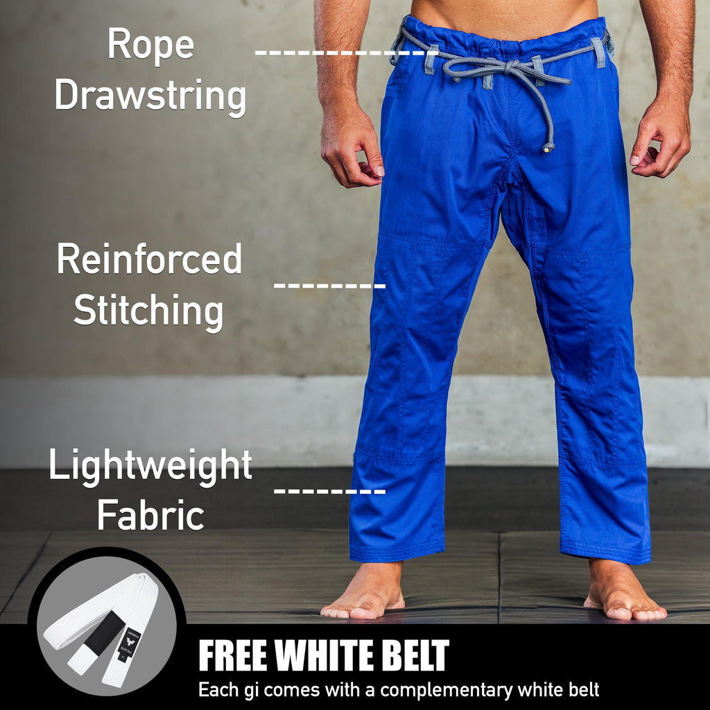Elite Sports BJJ GI for Men IBJJF Kimono BJJ Jiujitsu GIS W/Preshrunk Fabric & Free Belt (See Special Sizing Guide)
