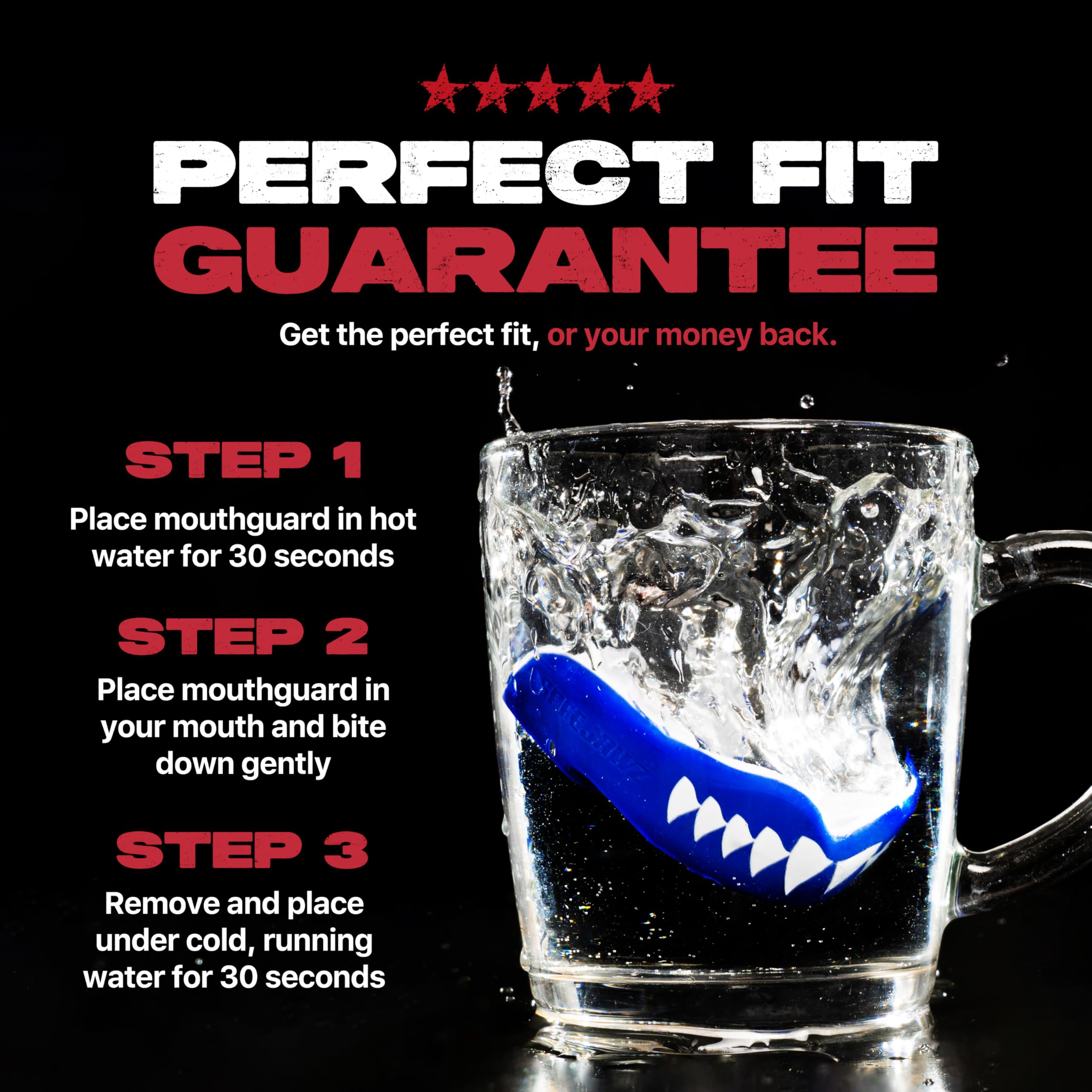 SafeJawz Sports Mouthguard, Dual Layer Premium Mouth Guard with Case for Basketball, Lacrosse, Football, Martial Arts, Hockey, Wrestling, Ice Hockey and All Contact Sports