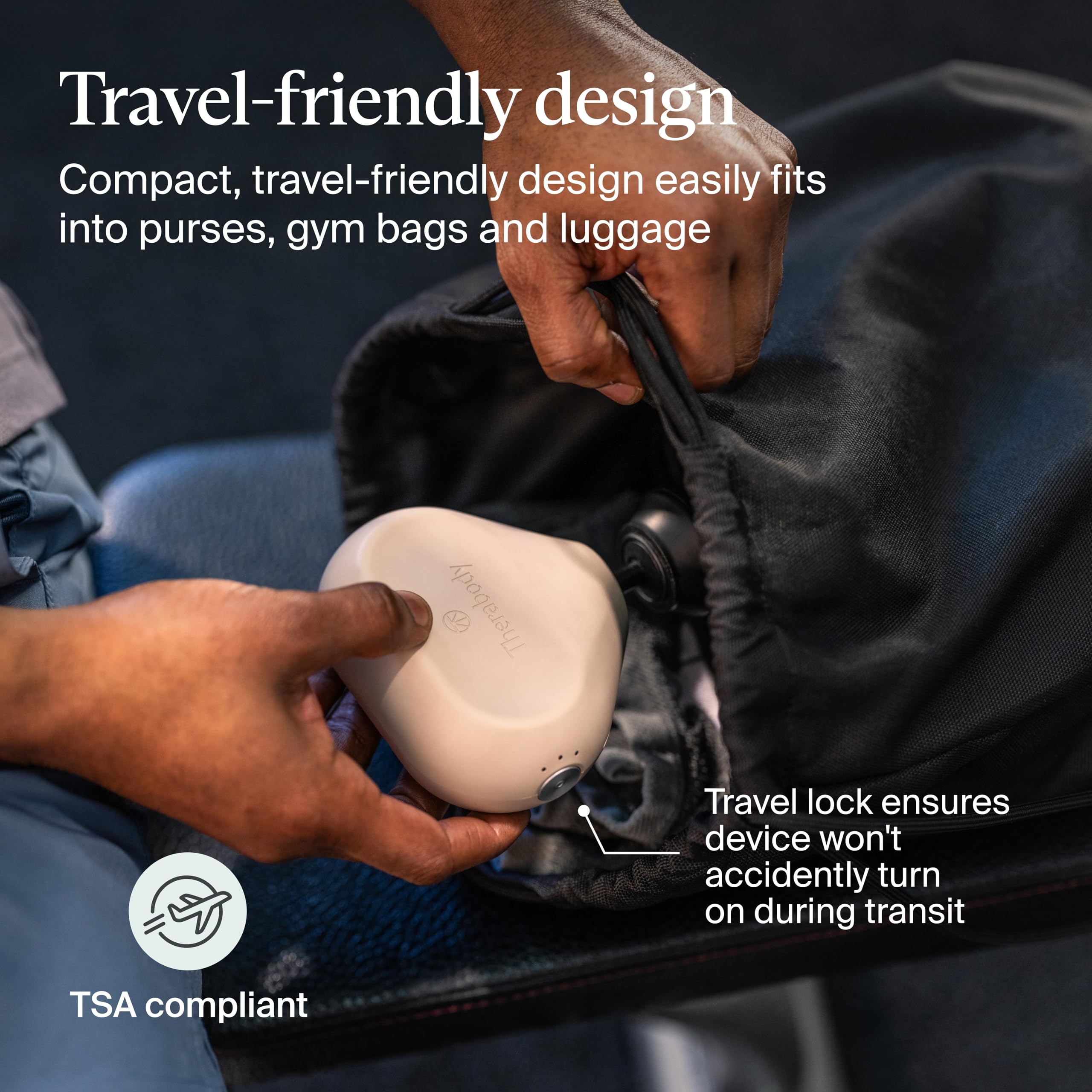 TheraGun Mini (3rd Generation) by Therabody – Ultra-Portable Massage Gun and Travel Essential for Fast, Effective Pain and Tension Relief Anywhere (Desert Rose)