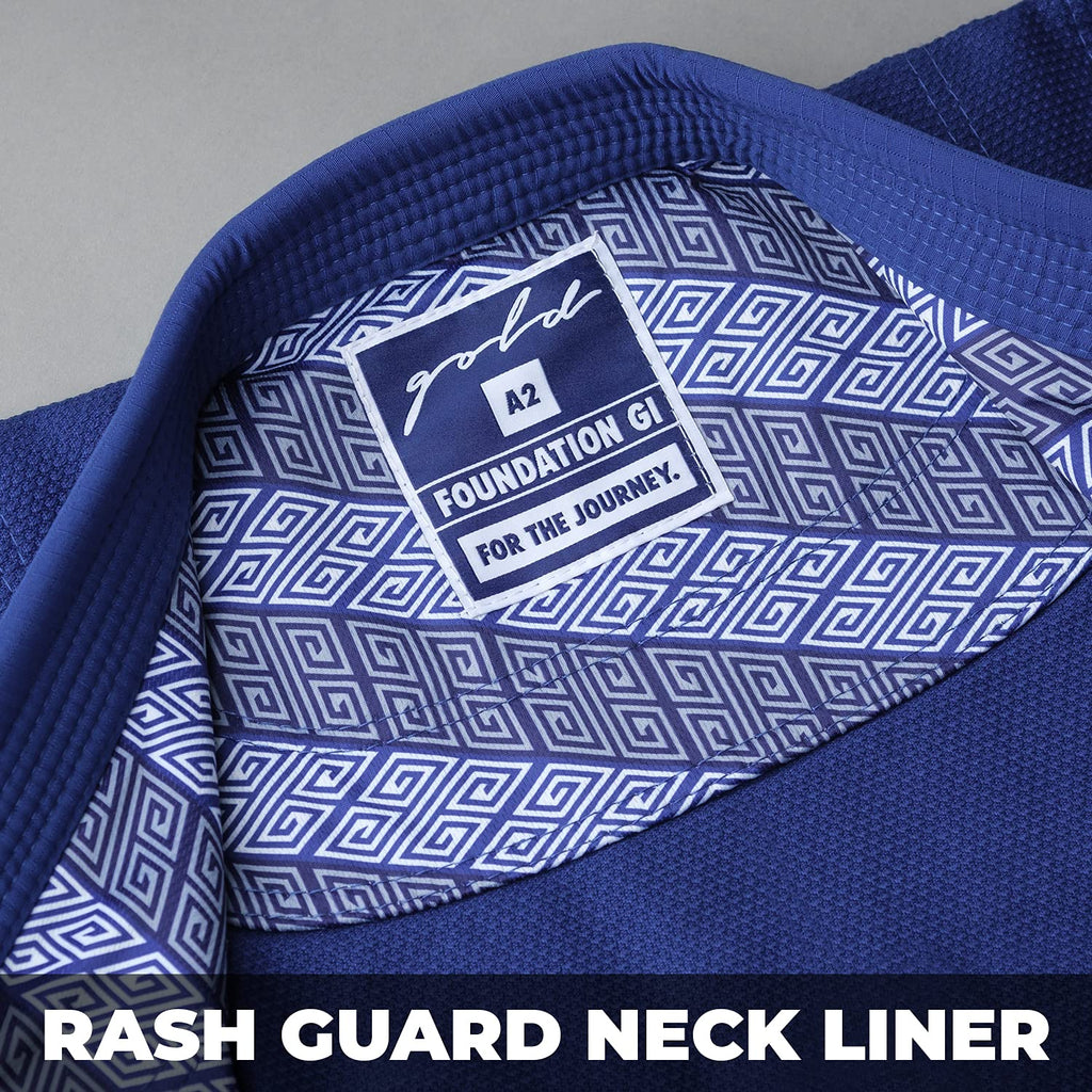 Gold BJJ Foundation Gi - Pearl Weave Jiu Jitsu Gi for Men and Women - IBJJF Competition Legal BJJ Gi