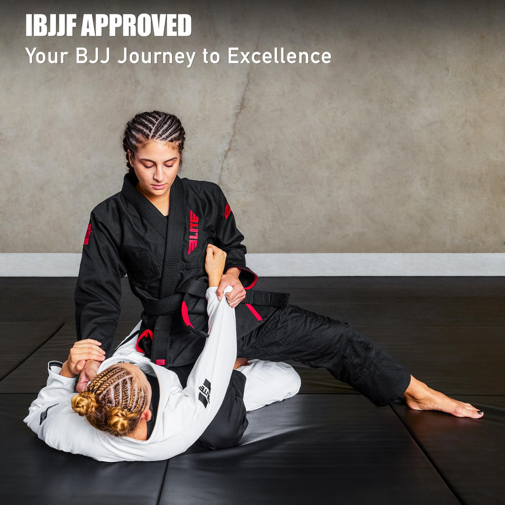 Elite Sports Ultra-Light Women's BJJ GI - IBJJF Jiu-Jitsu GI for Girls and women (See Special Sizing Guide)