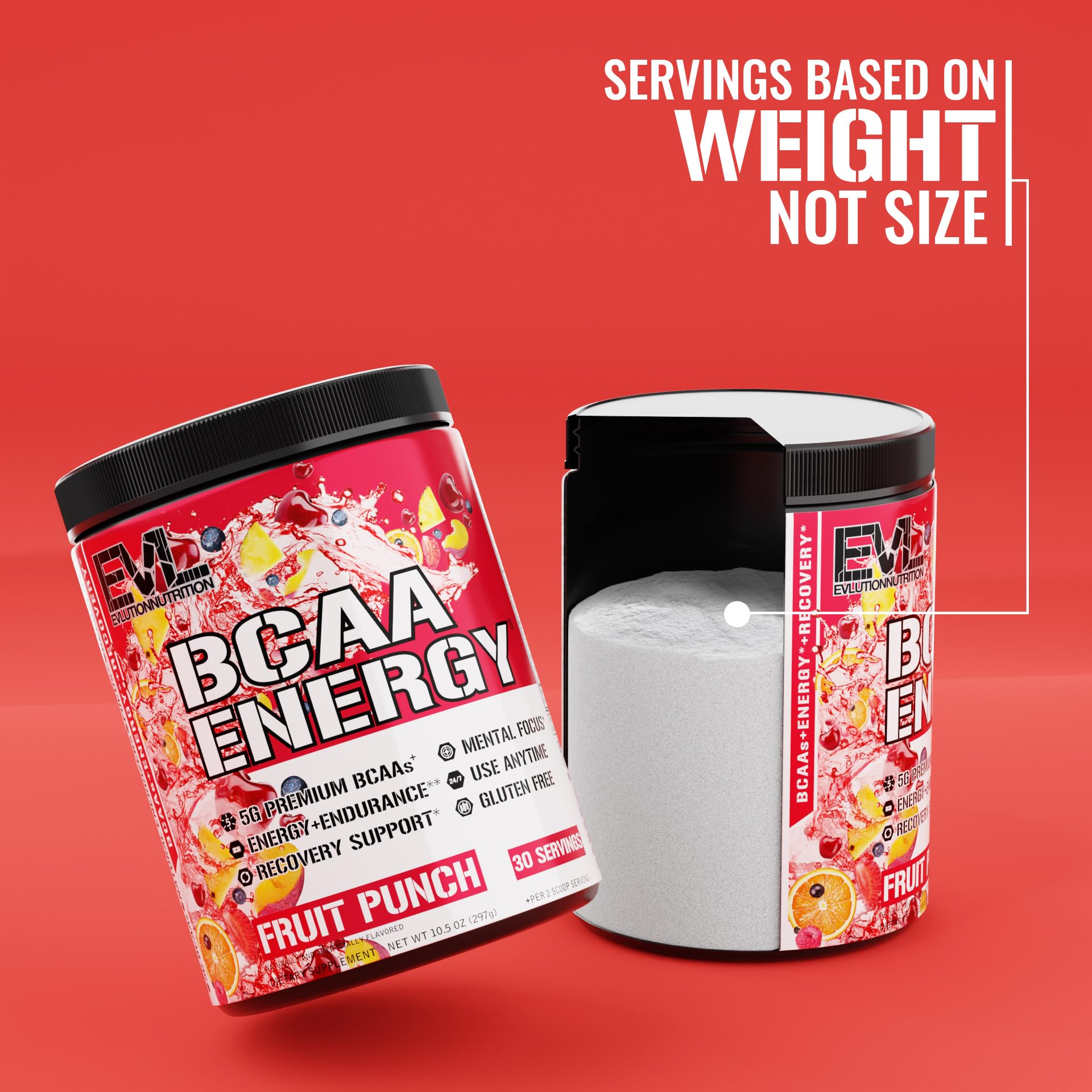 EVL BCAAs Amino Acids Powder - BCAA Energy Pre Workout Powder for Muscle Recovery Lean Growth and Endurance - Rehydrating Post Workout Recovery Drink with Natural Caffeine - Pink Lemonade