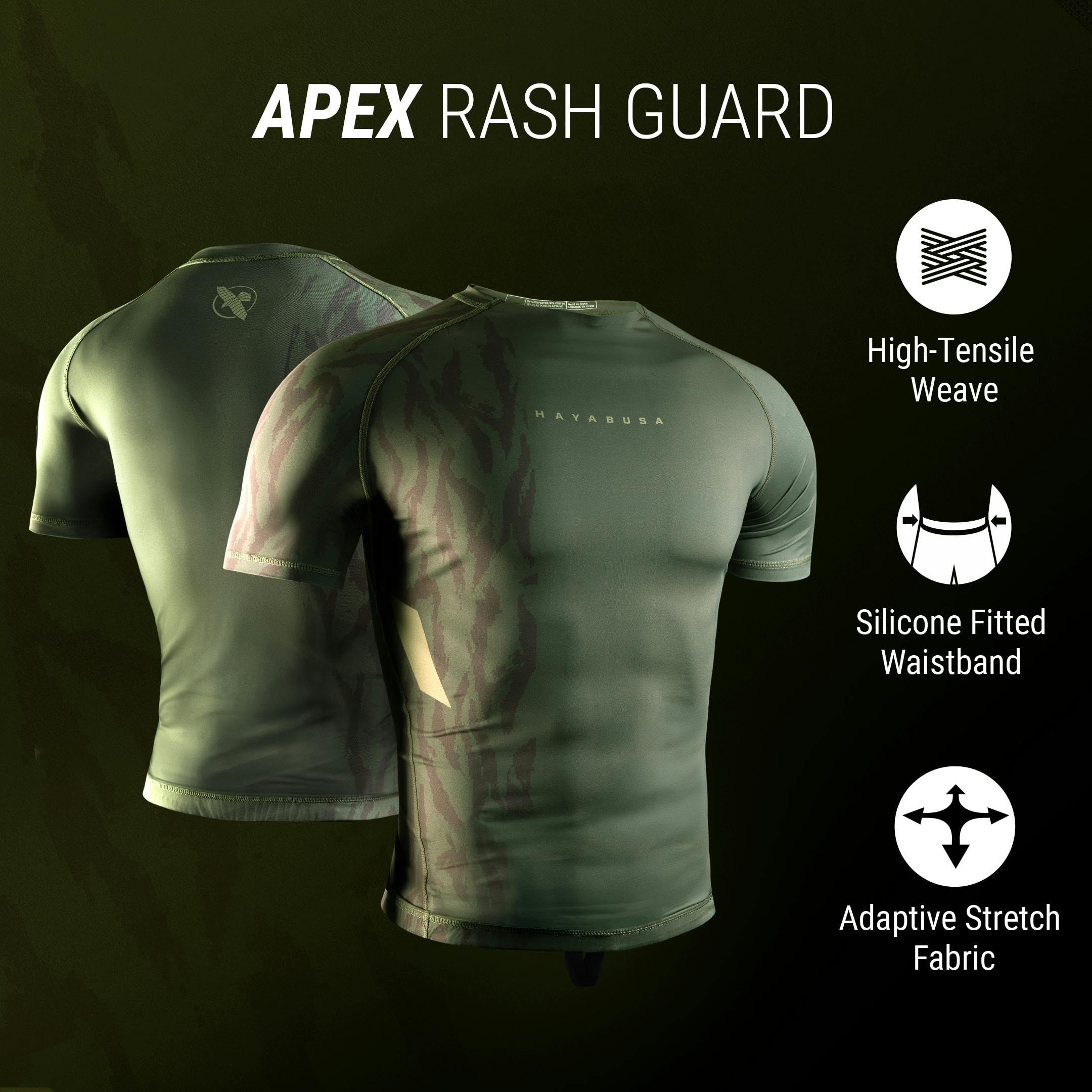 Hayabusa Apex Rash Guard for Men Short Sleeve