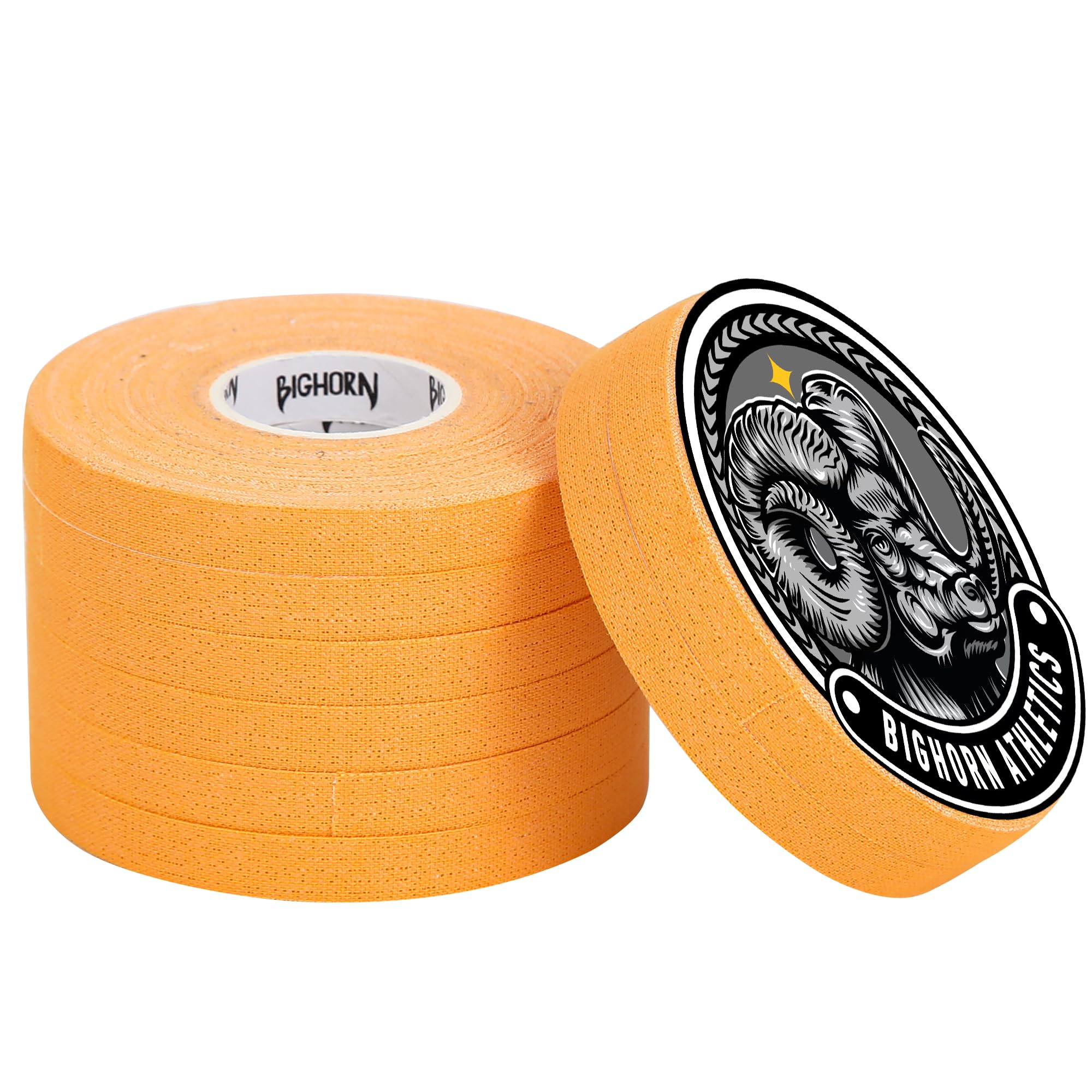 Bighorn Athletics Jiu Jitsu Finger Tape | Residue-Free Athletic Finger Tape for Sports & Injuries: Rock Climbing, Volleyball, Football, Basketball, Hands & Toes | 0.3-Inch x 45-feet, 8-Rolls, Black