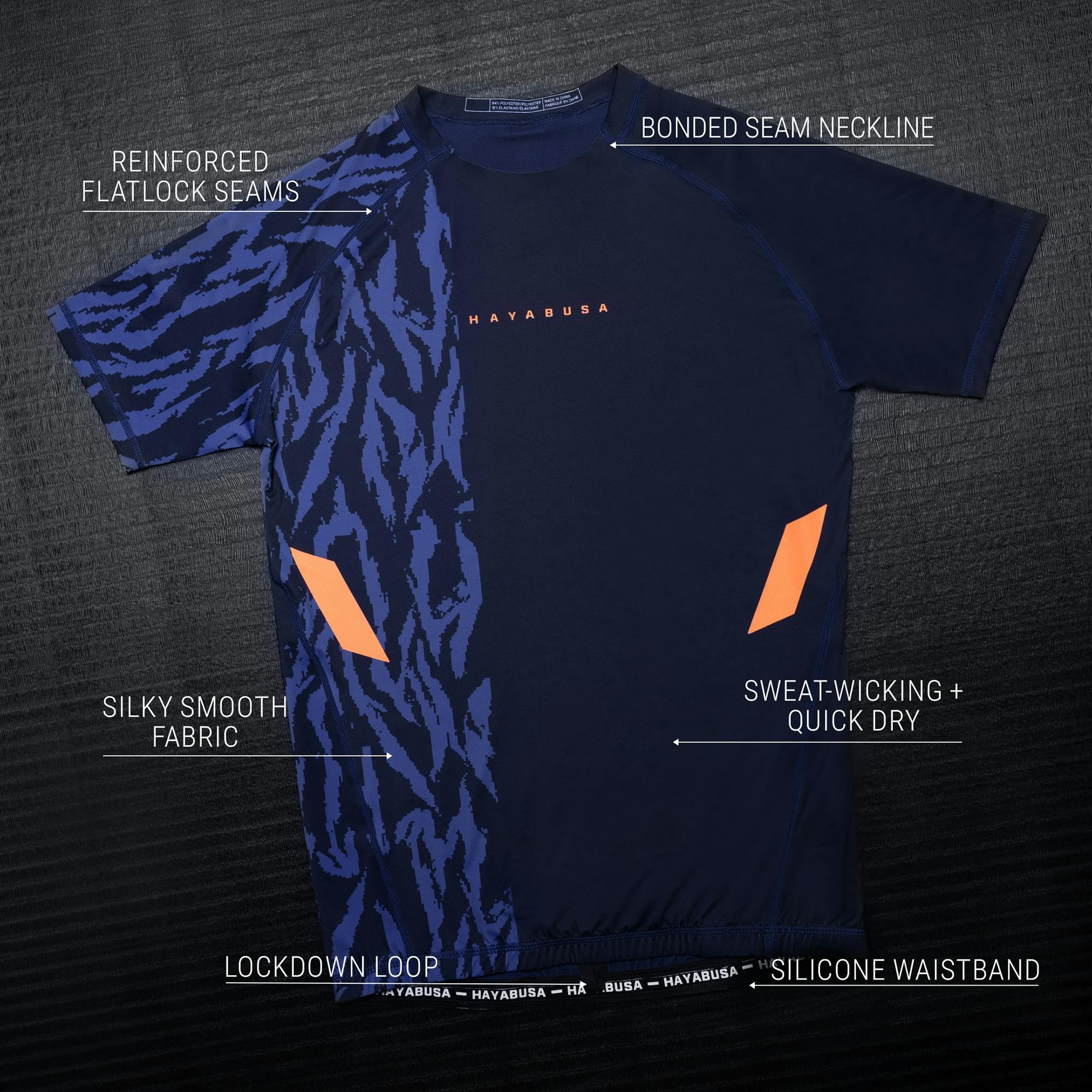 Hayabusa Apex Rash Guard for Men Short Sleeve