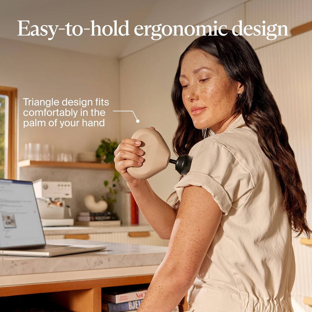 TheraGun Mini (3rd Generation) by Therabody – Ultra-Portable Massage Gun and Travel Essential for Fast, Effective Pain and Tension Relief Anywhere (Desert Rose)