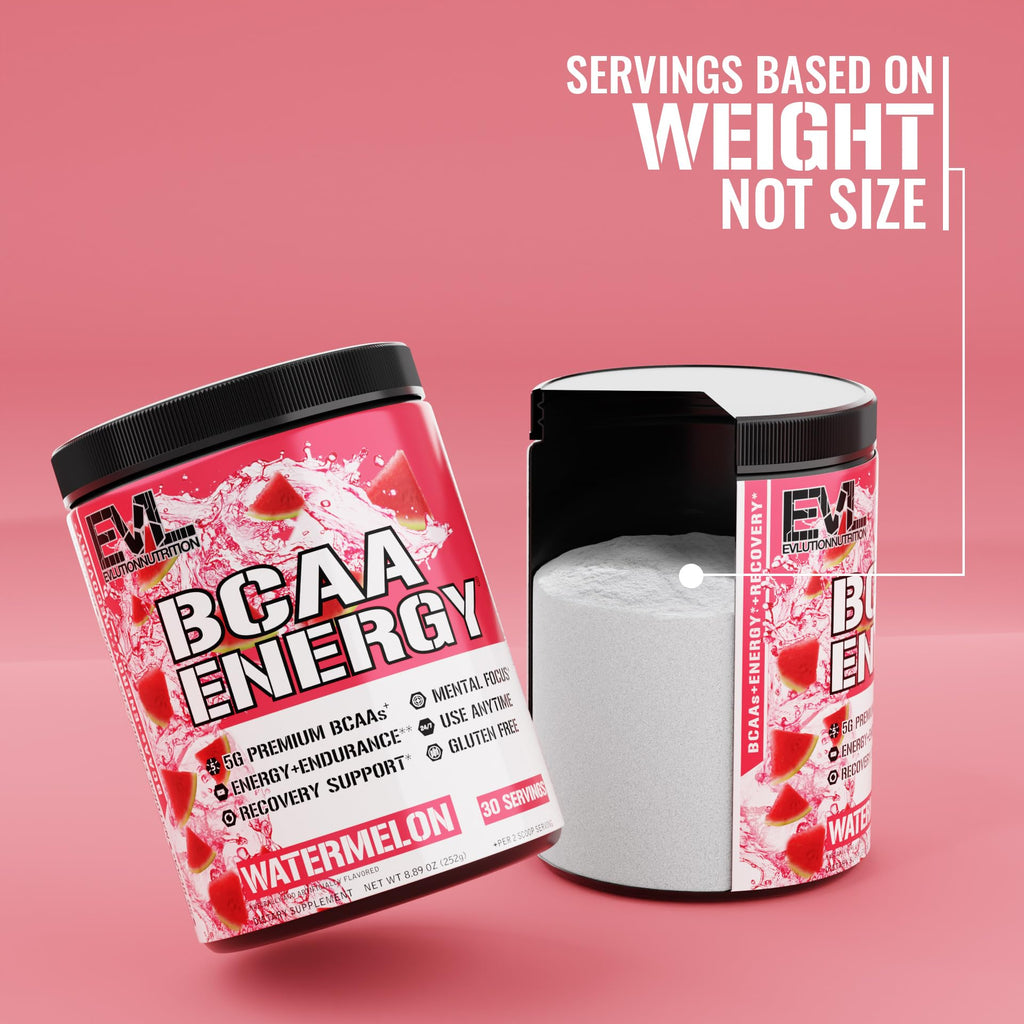 EVL BCAAs Amino Acids Powder - BCAA Energy Pre Workout Powder for Muscle Recovery Lean Growth and Endurance - Rehydrating Post Workout Recovery Drink with Natural Caffeine - Pink Lemonade