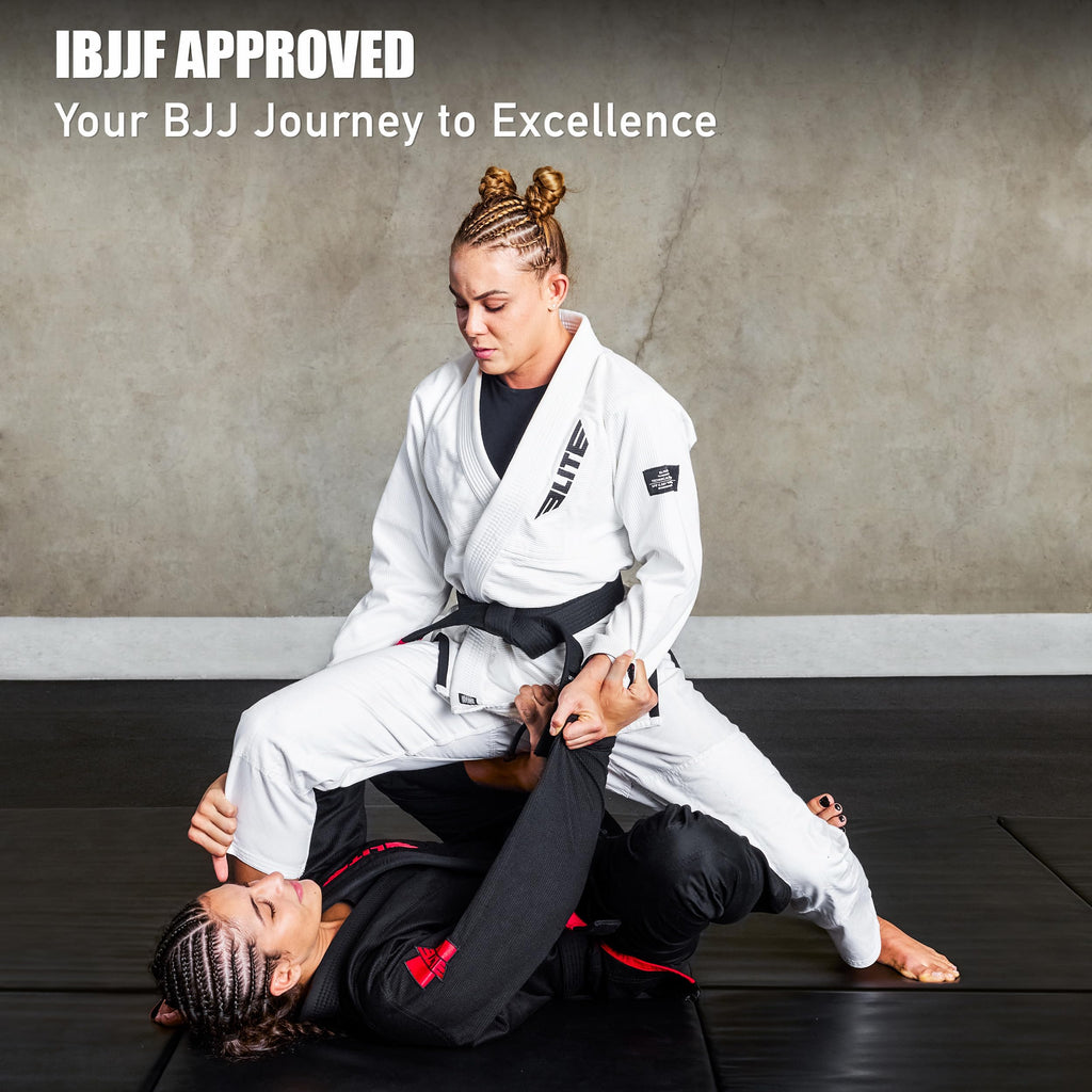 Elite Sports Ultra-Light Women's BJJ GI - IBJJF Jiu-Jitsu GI for Girls and women (See Special Sizing Guide)
