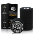Bighorn Athletics Jiu Jitsu Finger Tape | Residue-Free Athletic Finger Tape for Sports & Injuries: Rock Climbing, Volleyball, Football, Basketball, Hands & Toes | 0.3-Inch x 45-feet, 8-Rolls, Black