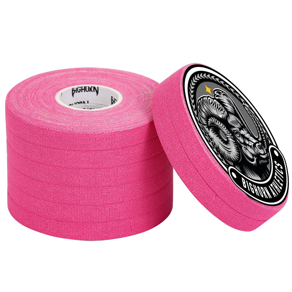 Bighorn Athletics Jiu Jitsu Finger Tape | Residue-Free Athletic Finger Tape for Sports & Injuries: Rock Climbing, Volleyball, Football, Basketball, Hands & Toes | 0.3-Inch x 45-feet, 8-Rolls, Black