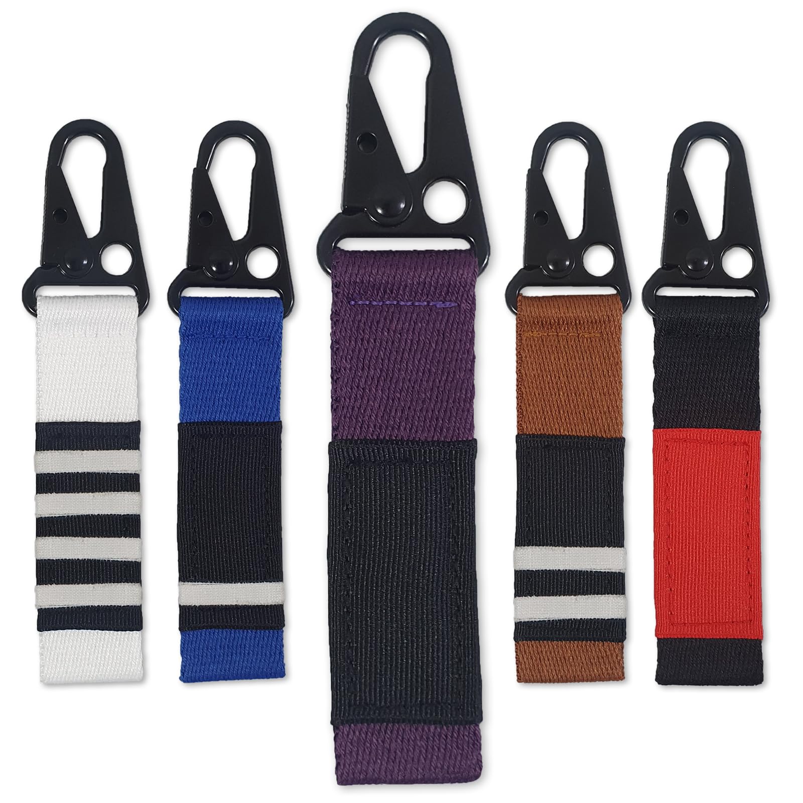 Jiu Jitsu Keychain BJJ Belt Promotion Gift Brazilian Jiu-Jitsu White Blue Purple Brown Black Belt Backpack Keyring