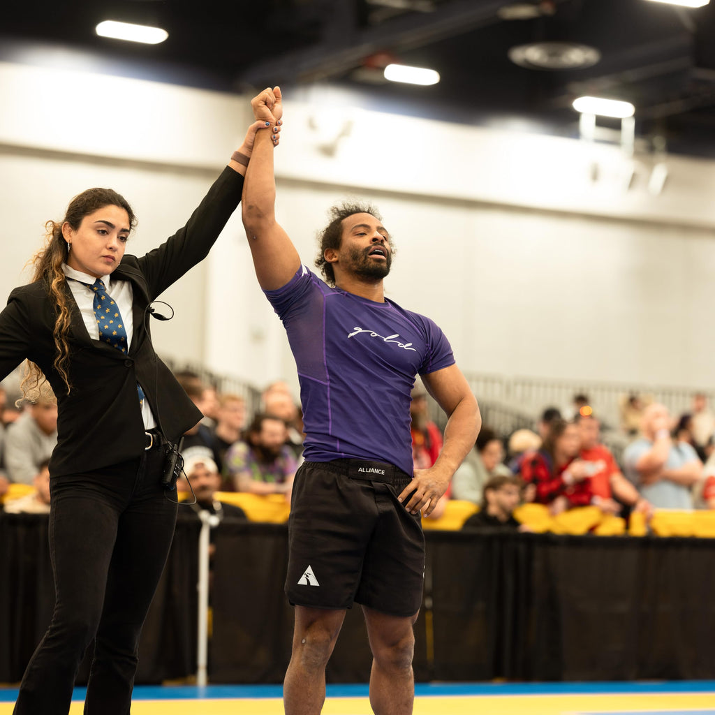 Gold BJJ Foundation Rash Guard - Ranked No-Gi and Gi Jiu Jitsu Rashguard