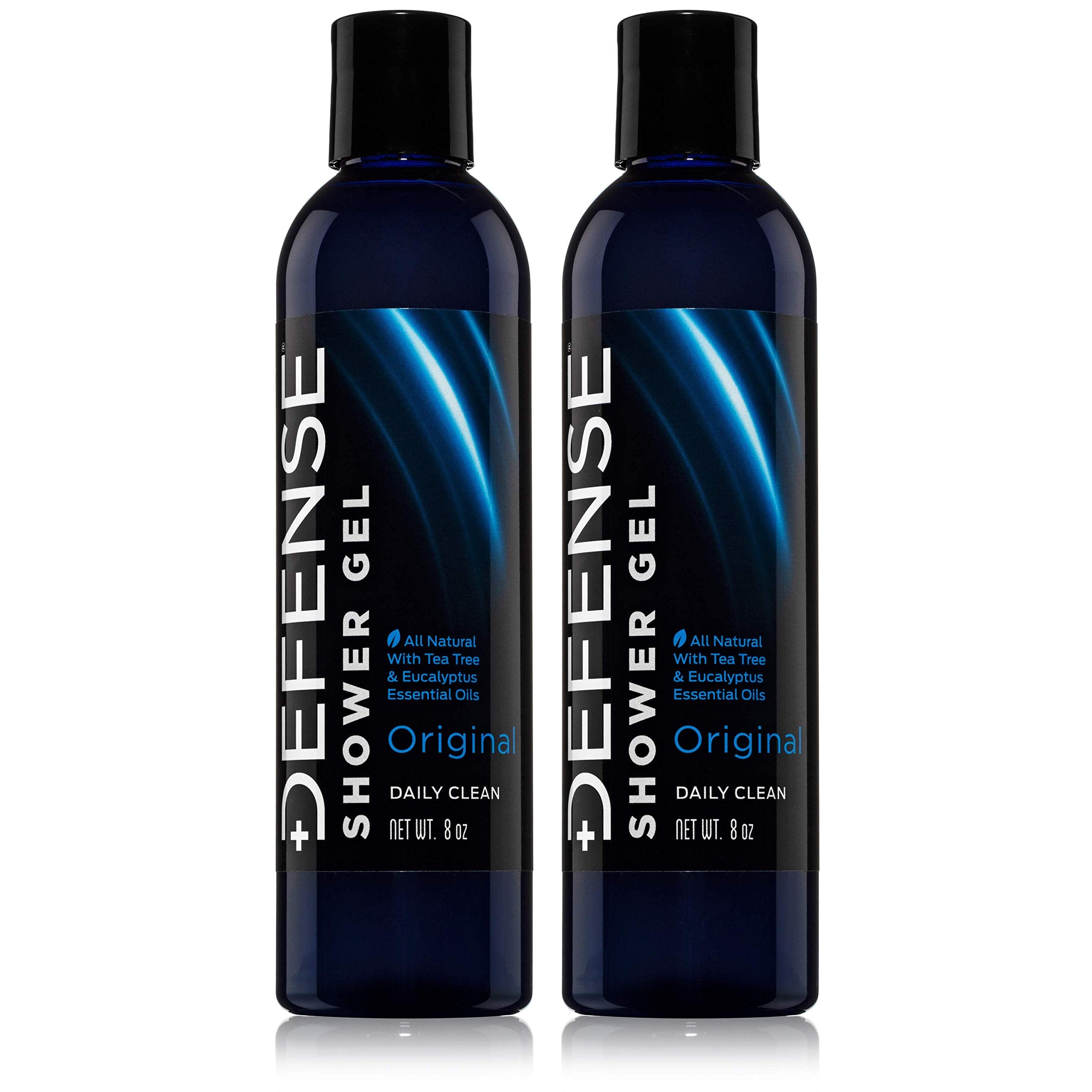 Defense Soap Tea Tree Body Wash | All Natural Organic Shower Soap for Athletes | Odor Control & Skin Fungal Protection for Sports, Post Workout & Recovery - 32 oz