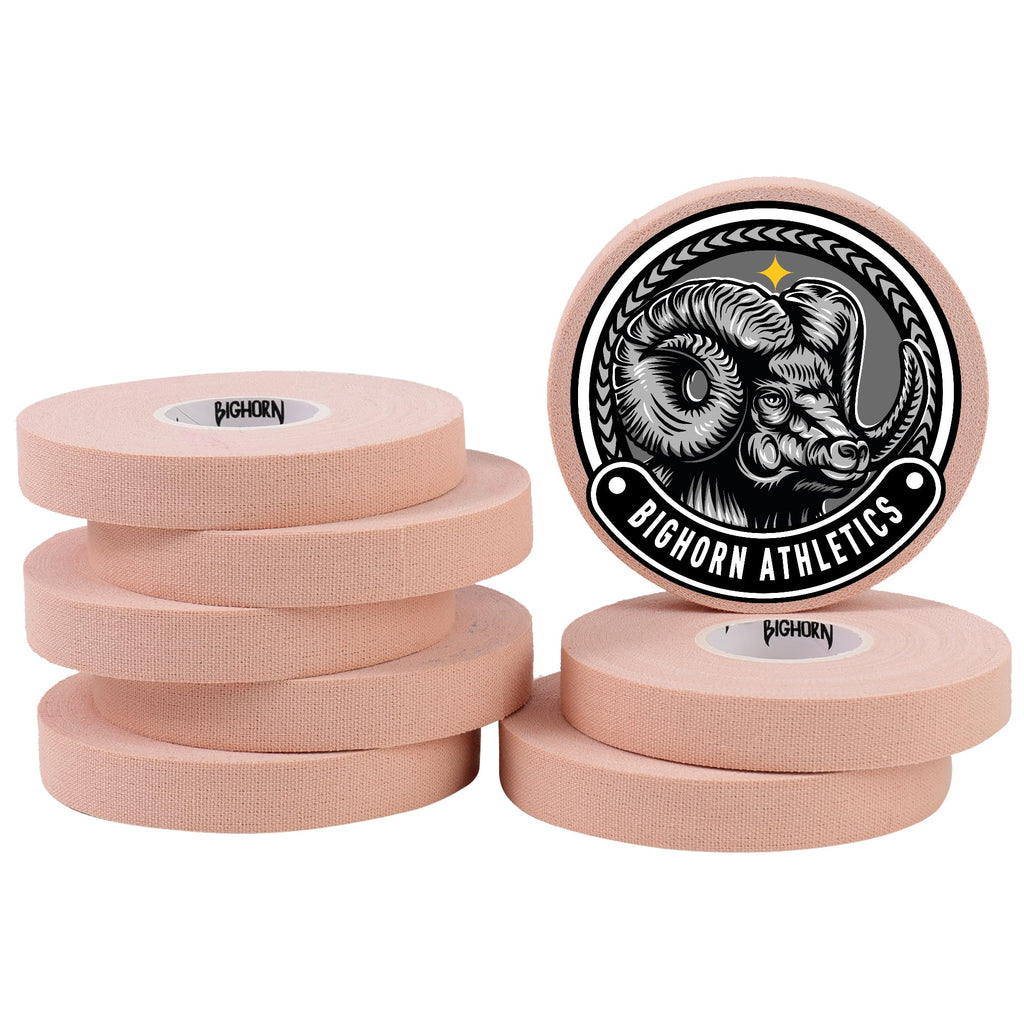 Bighorn Athletics Jiu Jitsu Finger Tape | Residue-Free Athletic Finger Tape for Sports & Injuries: Rock Climbing, Volleyball, Football, Basketball, Hands & Toes | 0.3-Inch x 45-feet, 8-Rolls, Black