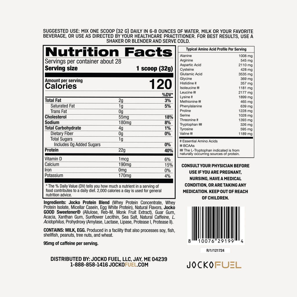 Jocko Fuel Mölk Whey Protein Powder 22g Protein - Low Sugar Monk Fruit Blend - Muscle Recovery & Growth, Packaging May Vary (26 Servings, Chocolate Milkshake)
