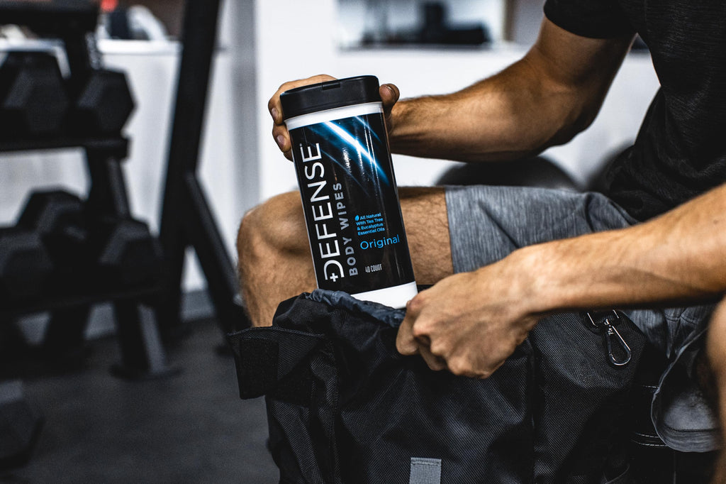 Defense Soap All Natural Body Wipes with Tea Tree Oil | Wrestling, Combat, Camping, Gym, Post Workout Shower Wipes for Men and Women. 40 Count