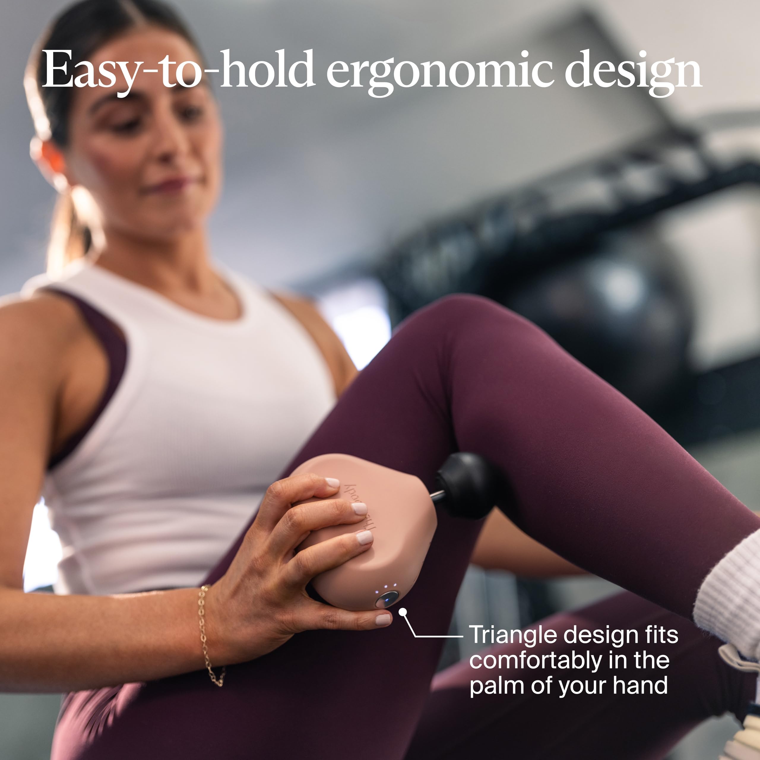 TheraGun Mini (3rd Generation) by Therabody – Ultra-Portable Massage Gun and Travel Essential for Fast, Effective Pain and Tension Relief Anywhere (Desert Rose)