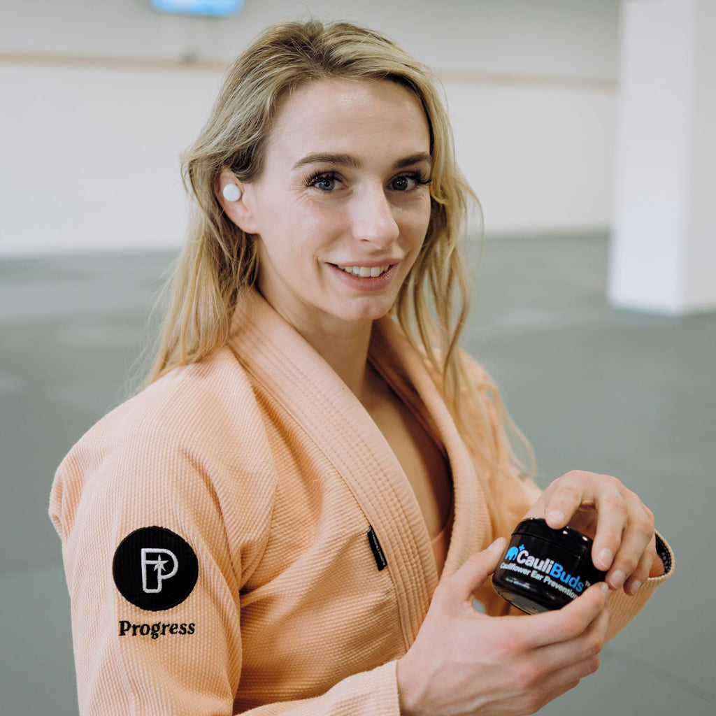 CauliBuds™ Cauliflower Ear Magnets - Premium Silicone Magnet Compression Kit for Cauliflower Ear Prevention & Treatment in BJJ, Wrestling, MMA, & Rugby - Minimize Ear Draining (Black)