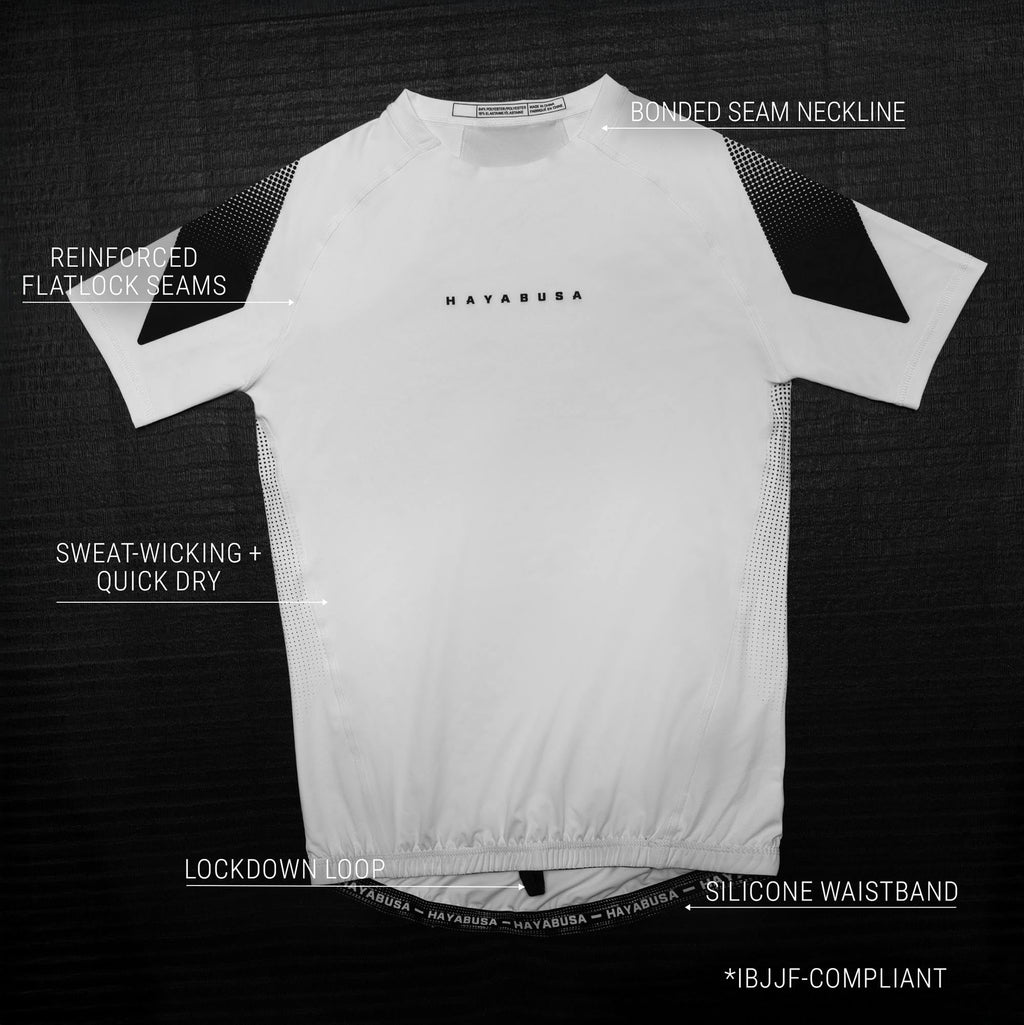 Hayabusa Men's Pro Ranked Short Sleeve BJJ Rash Guard