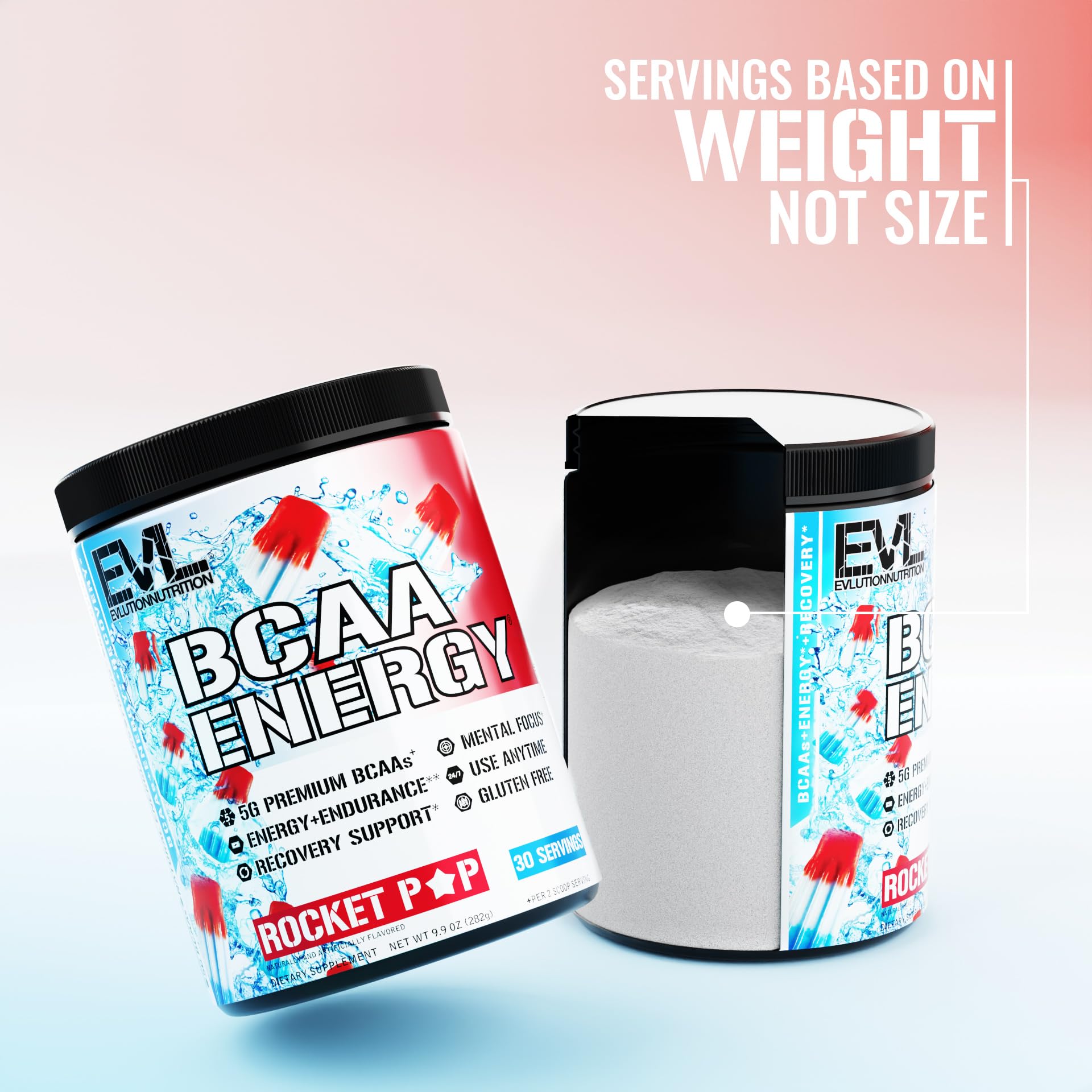 EVL BCAAs Amino Acids Powder - BCAA Energy Pre Workout Powder for Muscle Recovery Lean Growth and Endurance - Rehydrating Post Workout Recovery Drink with Natural Caffeine - Pink Lemonade
