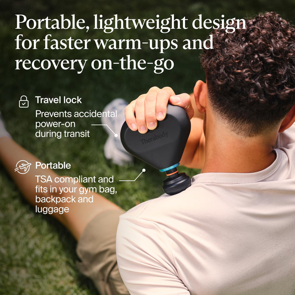 TheraGun Mini (3rd Generation) by Therabody – Ultra-Portable Massage Gun and Travel Essential for Fast, Effective Pain and Tension Relief Anywhere (Desert Rose)