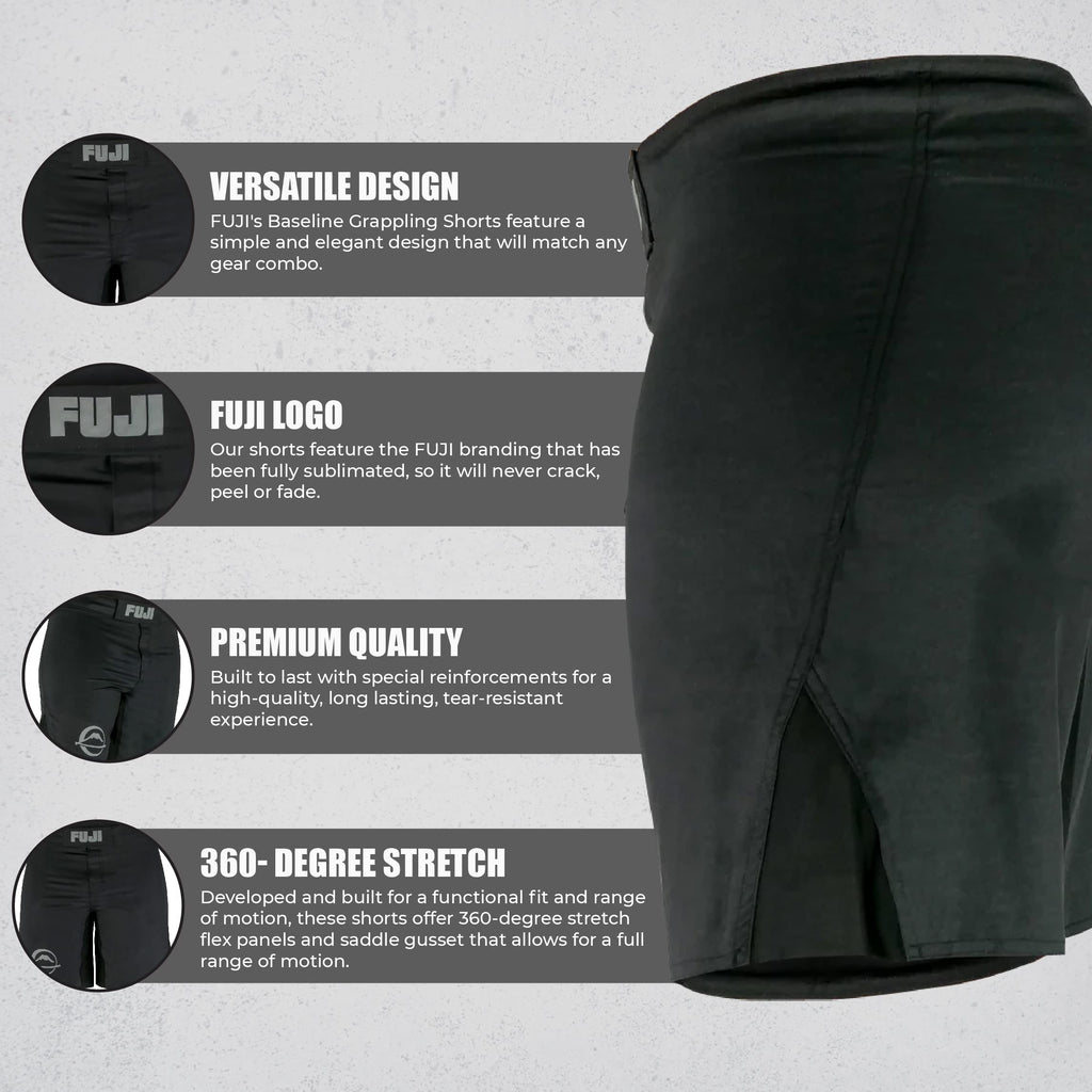 Fuji Baseline Grappling & Fight Shorts for MMA, Judo, Jiu-Jitsu, BJJ and More
