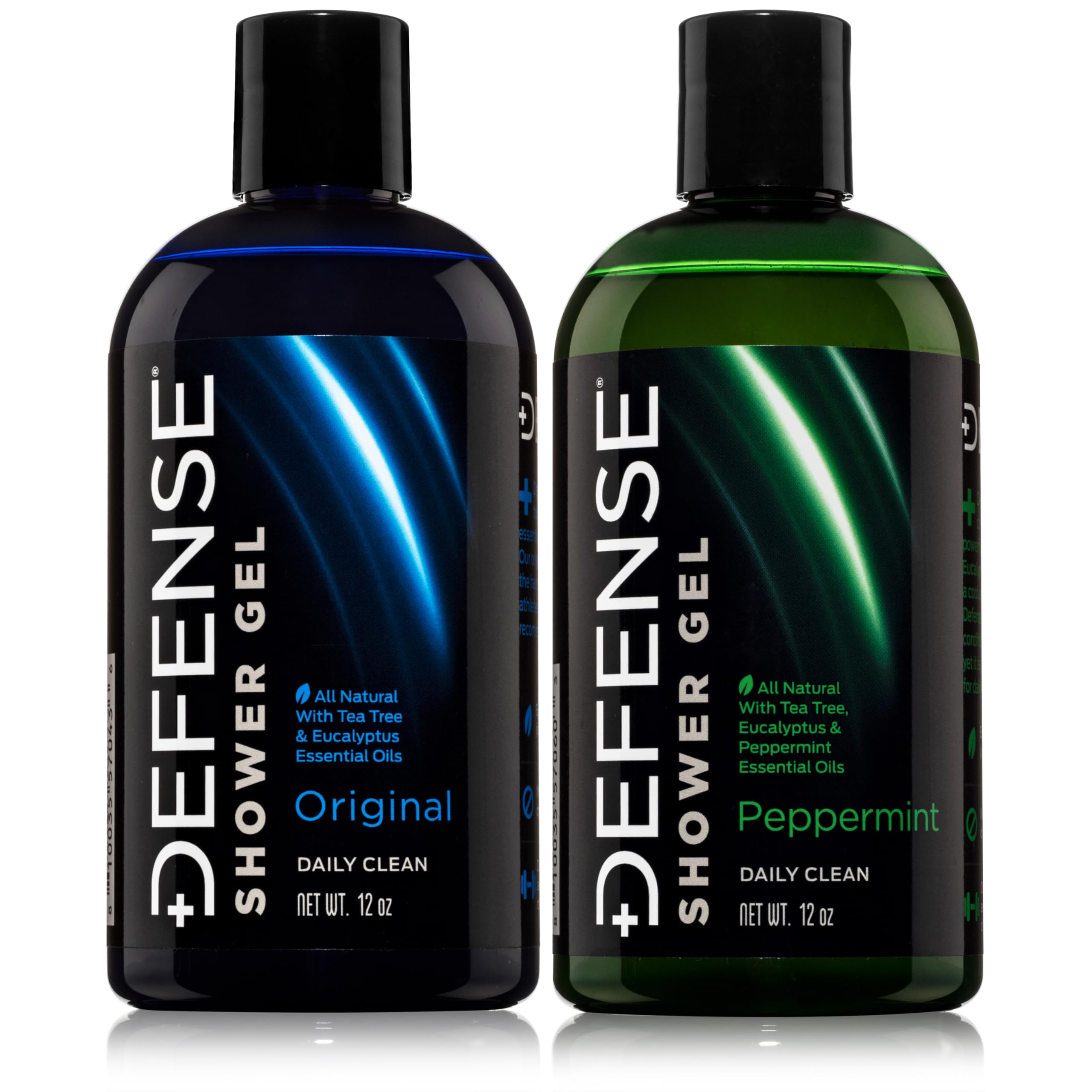 Defense Soap Tea Tree Body Wash | All Natural Organic Shower Soap for Athletes | Odor Control & Skin Fungal Protection for Sports, Post Workout & Recovery - 32 oz