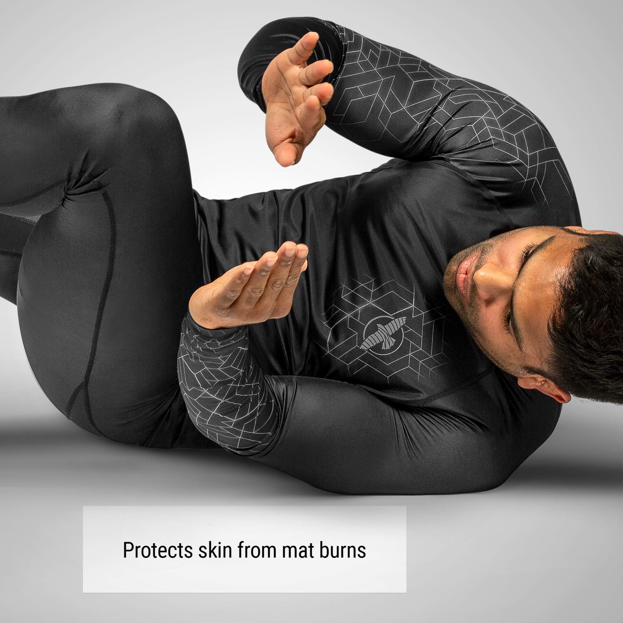 Hayabusa Geo Long Sleeve Jiu Jitsu Rashguard