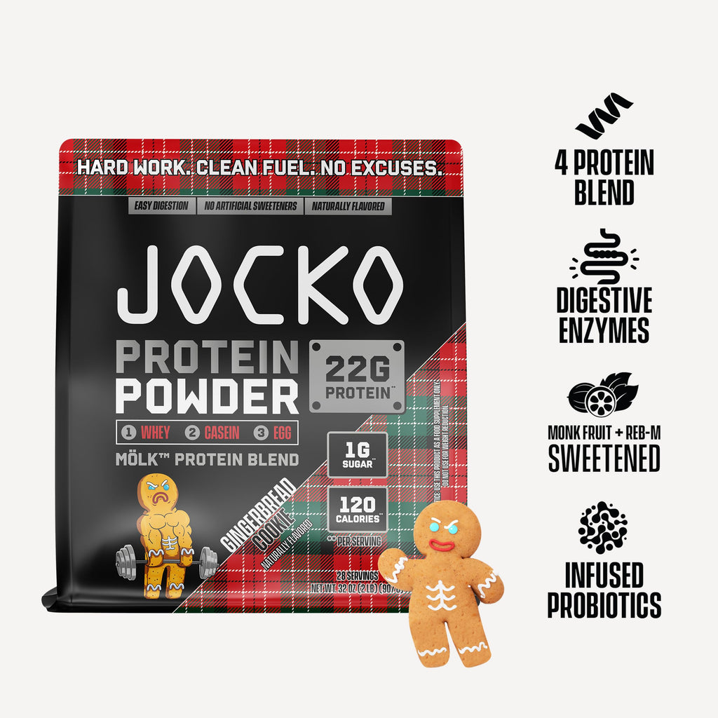 Jocko Fuel Mölk Whey Protein Powder 22g Protein - Low Sugar Monk Fruit Blend - Muscle Recovery & Growth, Packaging May Vary (26 Servings, Chocolate Milkshake)