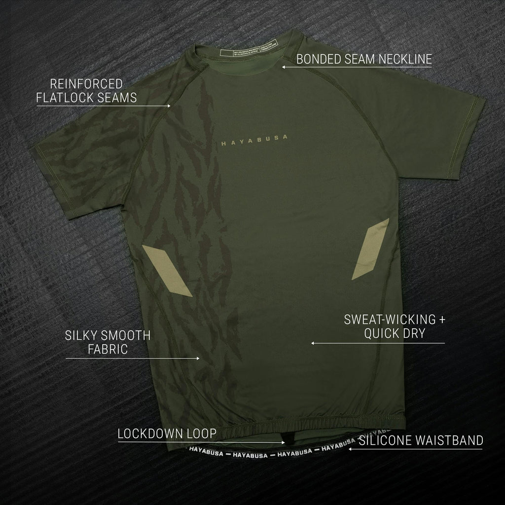 Hayabusa Apex Rash Guard for Men Short Sleeve