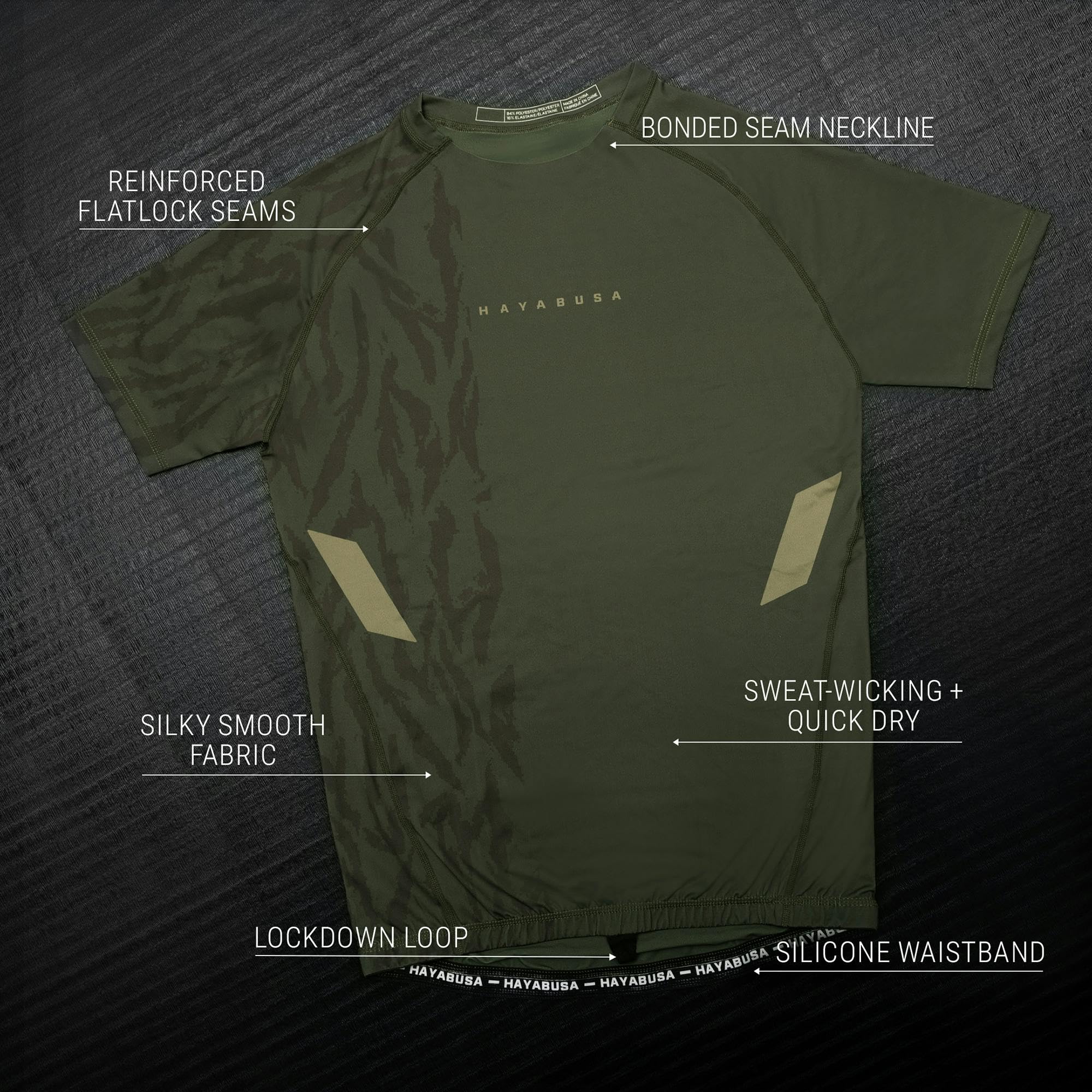 Hayabusa Apex Rash Guard for Men Short Sleeve